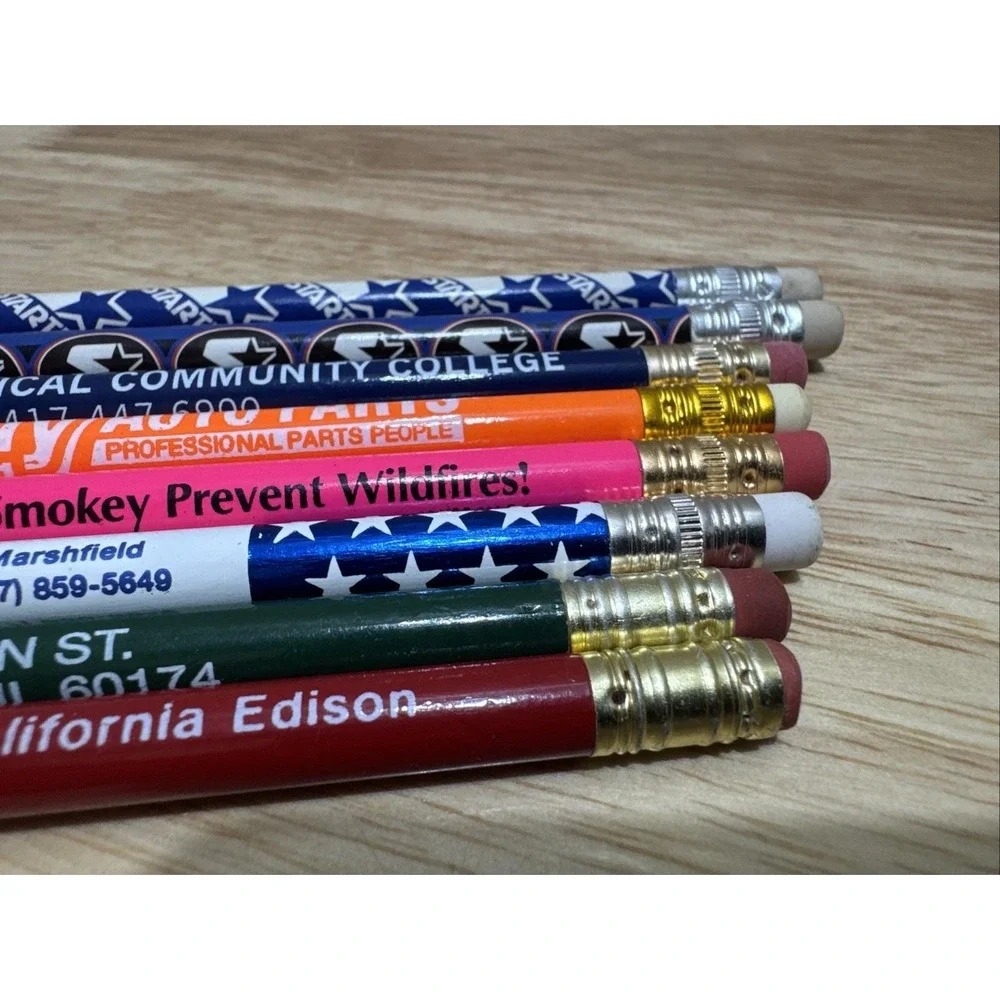 Vintage Advertising Pencil Lot O'Reilly Smokey The Bear Starter Logo Pattern
